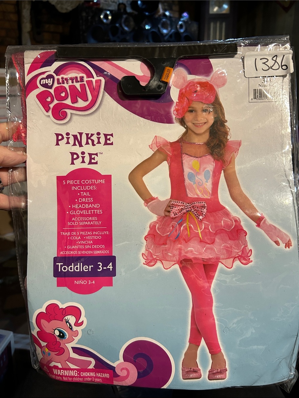 My Little Pony Pinkie Pie Bright Pink Toddler Costume